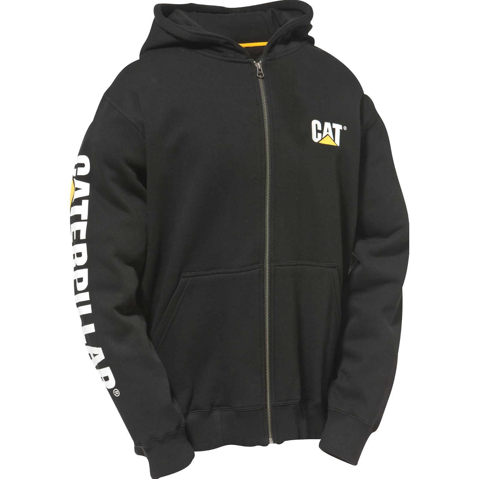 Caterpillar Men's Full Zip Hooded Sweatshirts Black CAT-50374